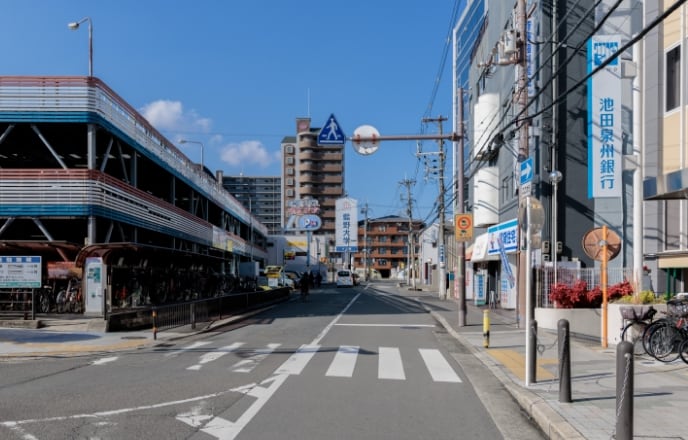 バス乗り場までの経路